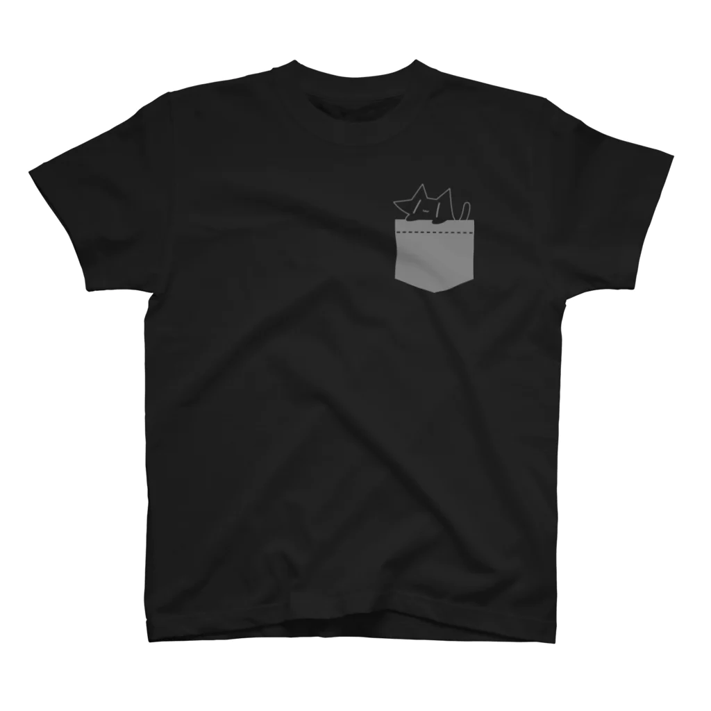 きゃべちのきゃべねこ(灰) Regular Fit T-Shirt