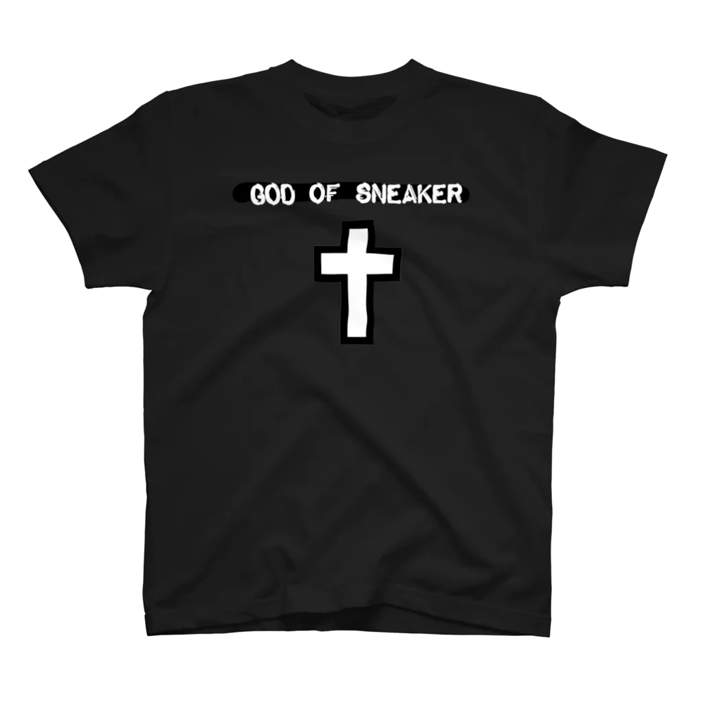 kicsbackstageのGOD OF SNEAKER DEAD✝️ Regular Fit T-Shirt