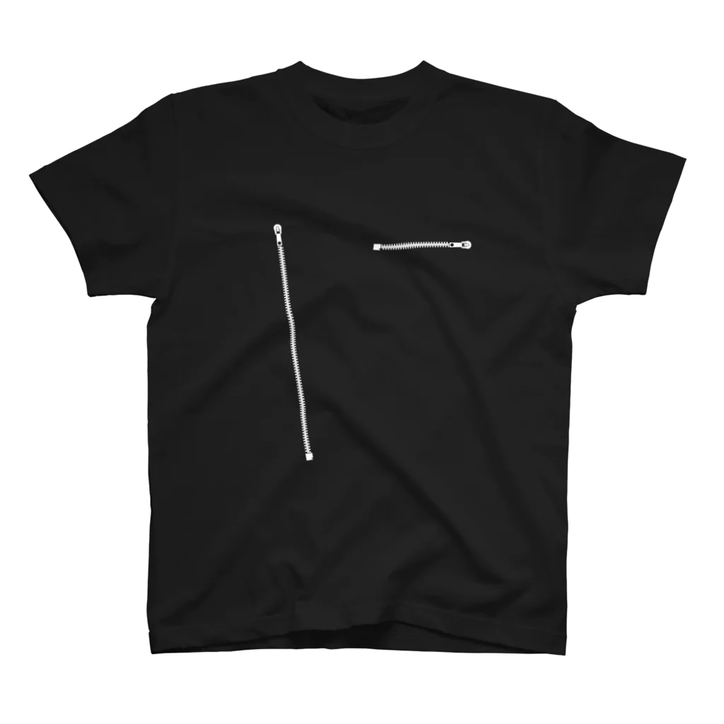 ROTUSのZipped! ブラック スタンダードTシャツ