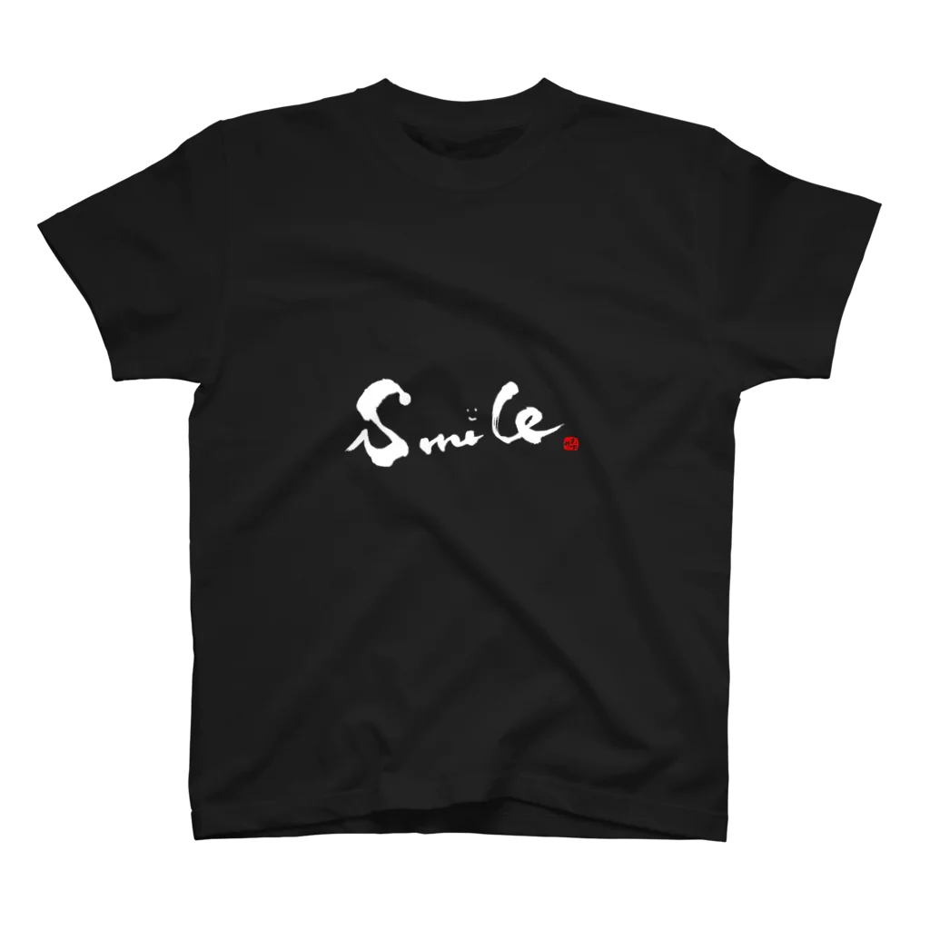 字描きおゆみのsmile(白字) スタンダードTシャツ