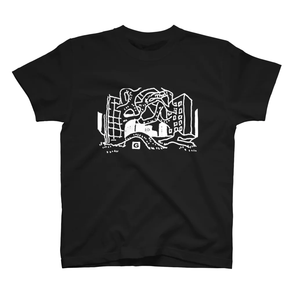 GO STORES   のまいにちけんちくT-1 BLACK  スタンダードTシャツ