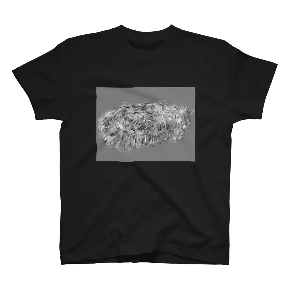 umekichinanoのモップのような猫 スタンダードTシャツ