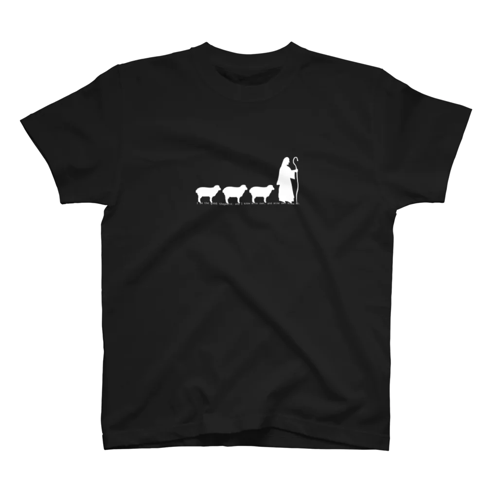 LiCiの好牧羊人認識自己的羊（白） スタンダードTシャツ