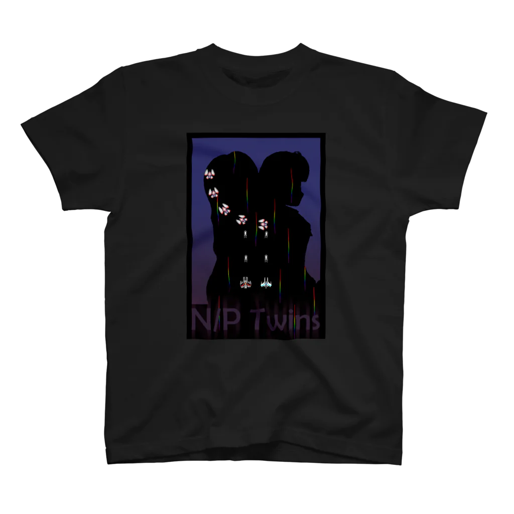 fslasht(青)のN/P Twinsゲームイメージ スタンダードTシャツ