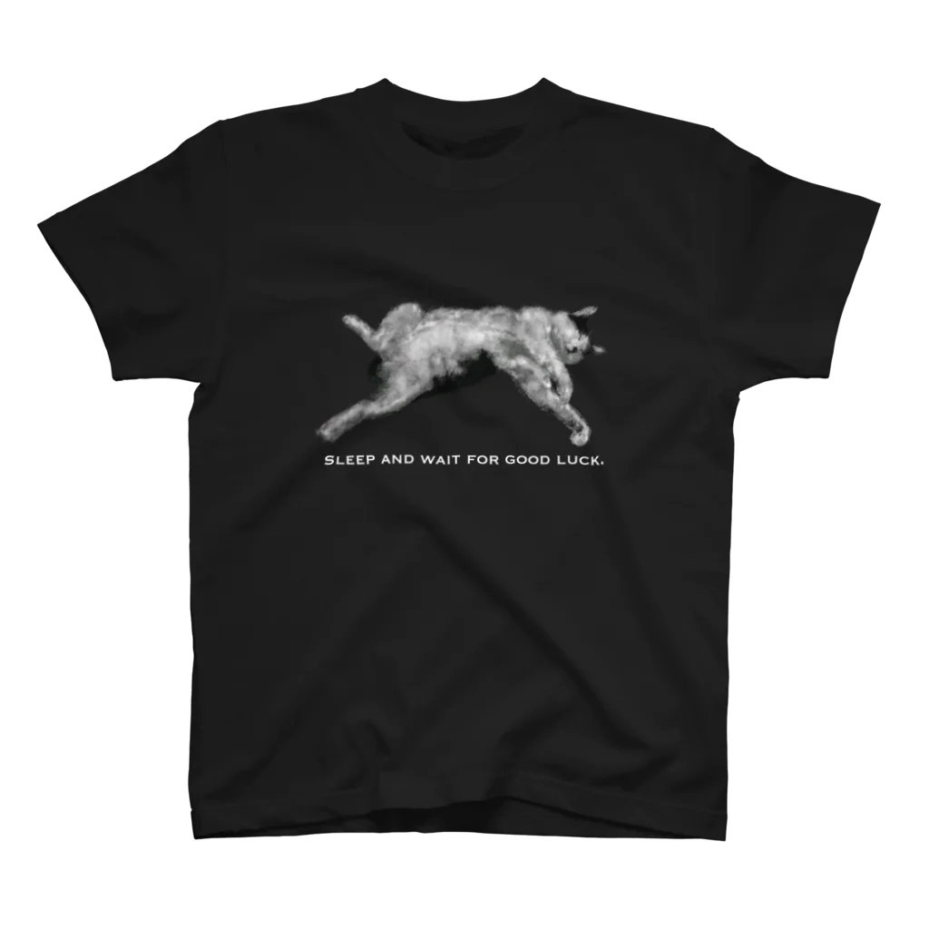 roly_poly_illustrationの【地域猫うし子】果報は寝て待て！ Regular Fit T-Shirt