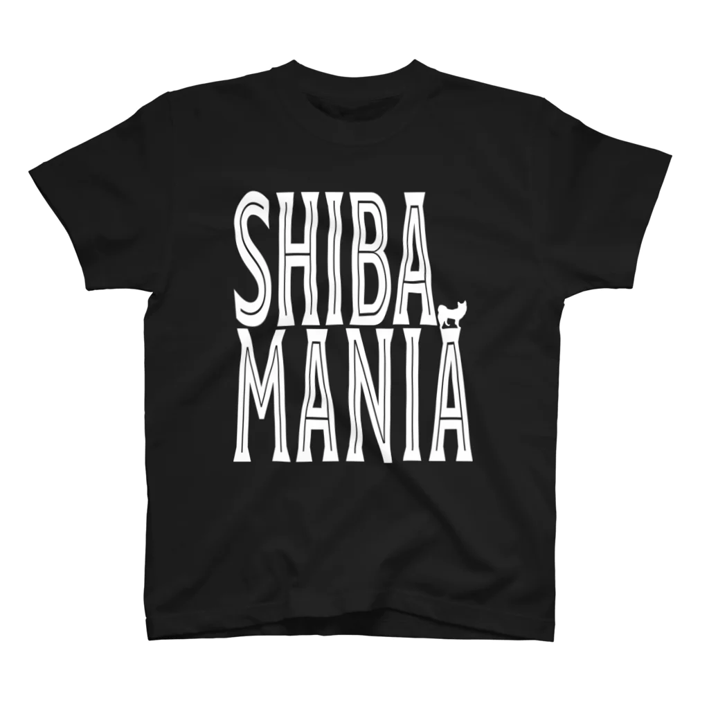 Atelier Pua laniのSHIBAMANIA 柴マニア 振返りver. 《白文字》 スタンダードTシャツ