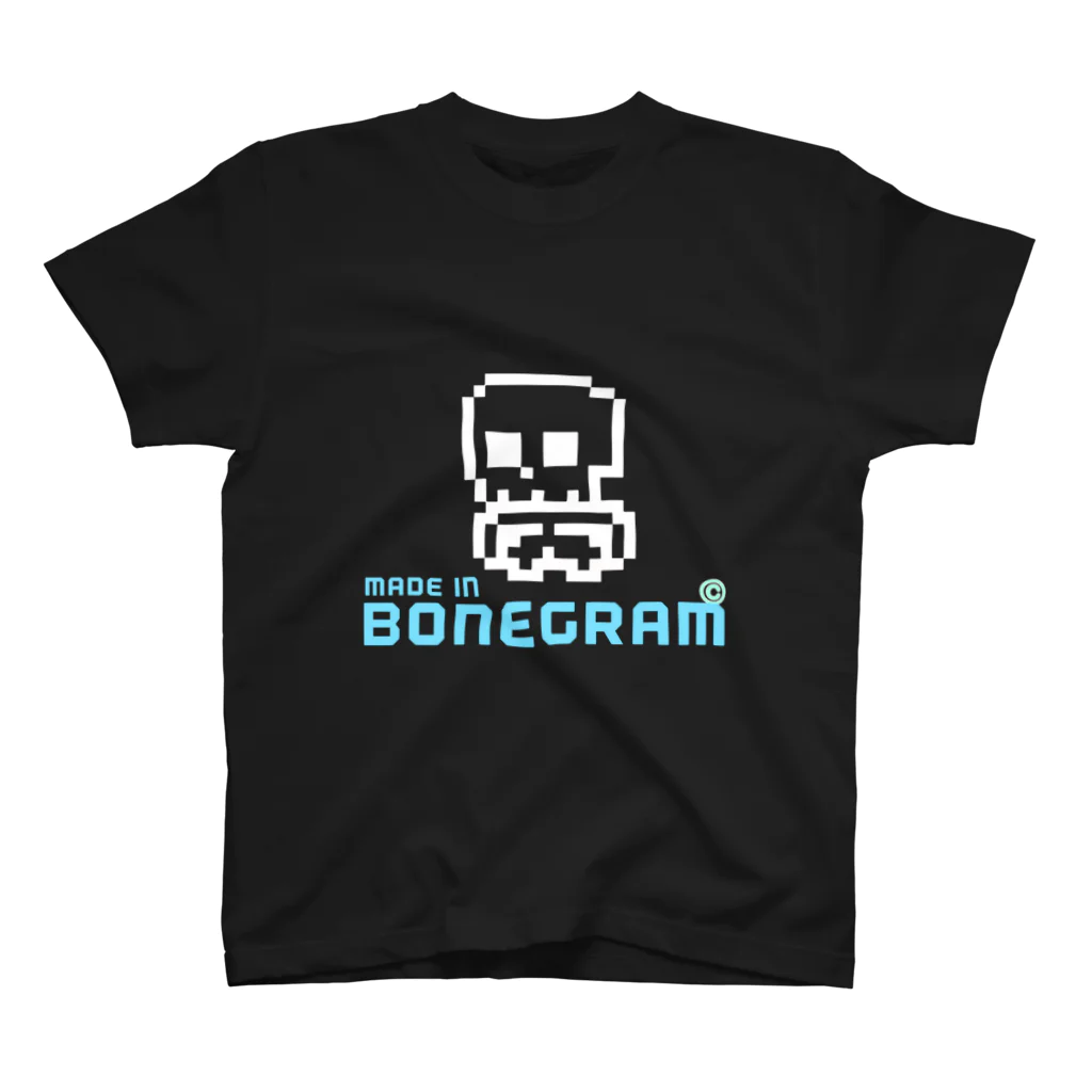 猫の店のBONEGRAM WHITE Regular Fit T-Shirt