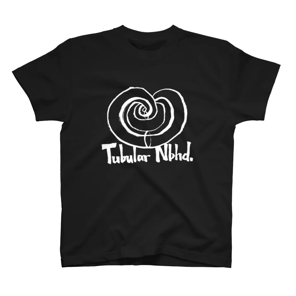 特異点Tシャツの管状近傍Tシャツ（白字ver.） Regular Fit T-Shirt