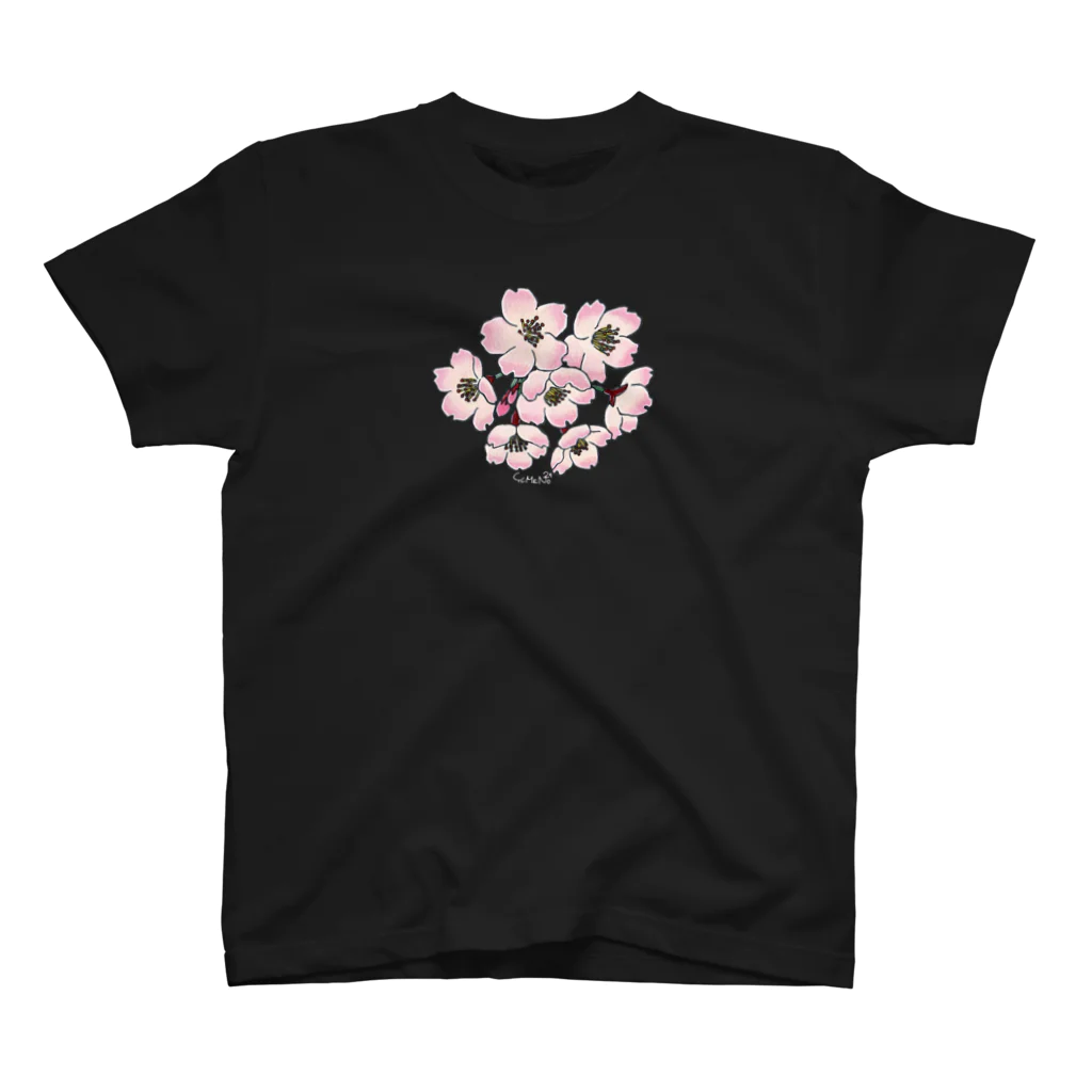 YUM DOLLSの桜（白文字） スタンダードTシャツ