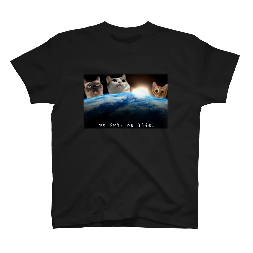 chii_shopの地球猫 スタンダードTシャツ