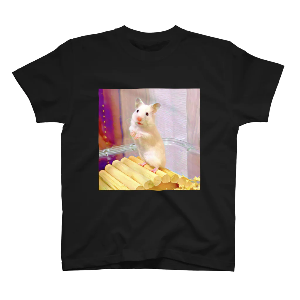 ハムスター愛好家 | Hamster Loverのシロクマハムスターゆきちゃん Regular Fit T-Shirt