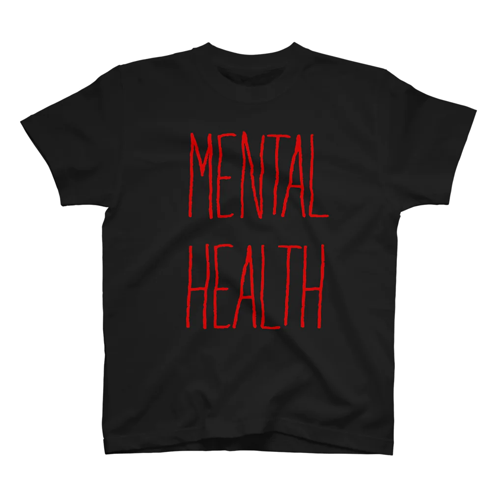 憑物のMENTAL HEALTH(Darkred) Regular Fit T-Shirt