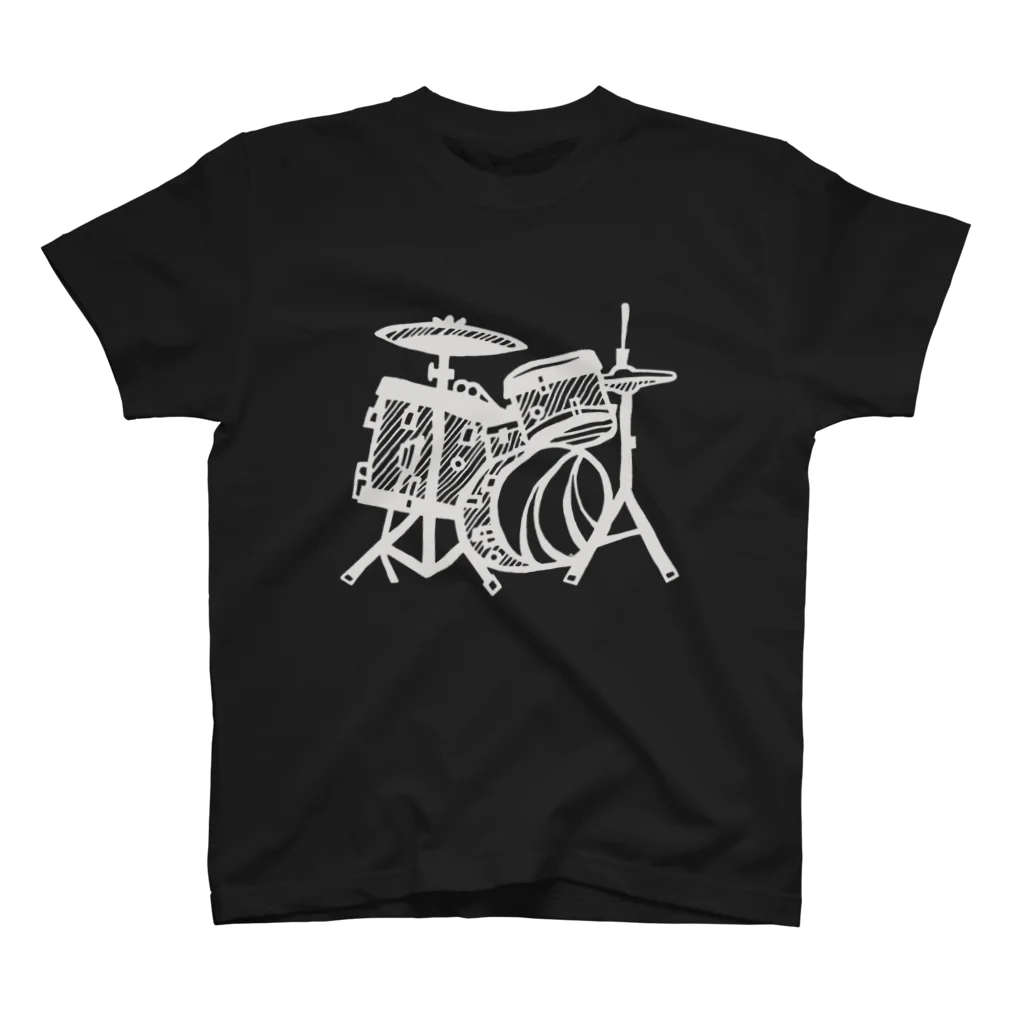 フクハラアキコのドラム スタンダードTシャツ