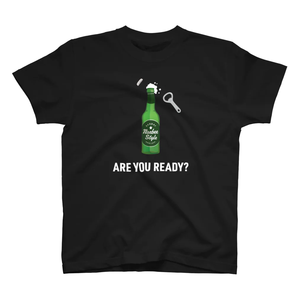 飲兵衛StyleのNonbee Style BEER - ARE YOU READY? スタンダードTシャツ