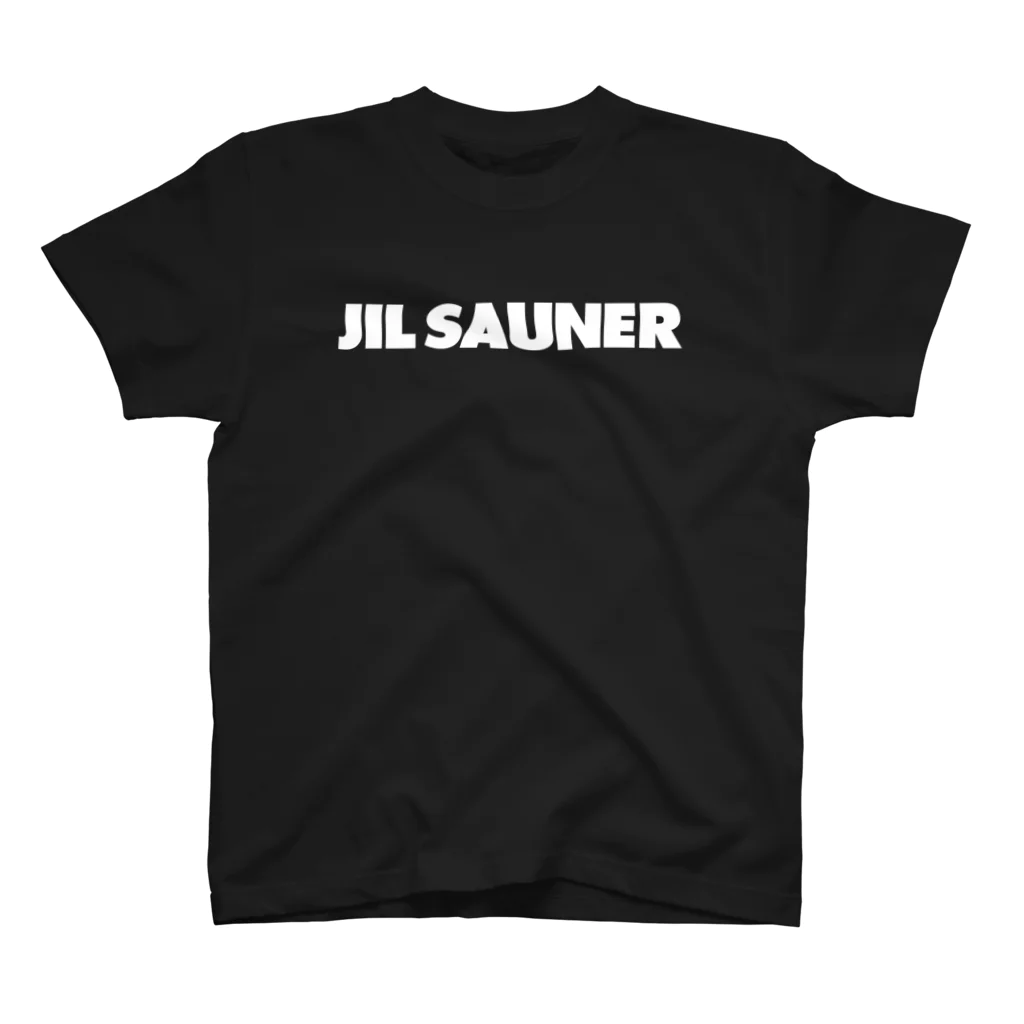 FUNNY JOKESのJIL SAUNER-ジルサウナー-白ロゴ Regular Fit T-Shirt