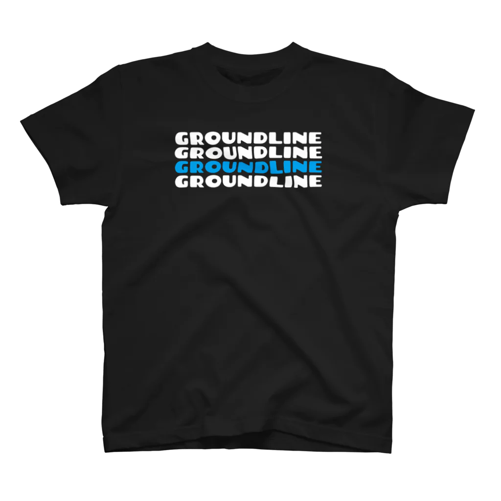  サッカー＠GROUND LINEのサックスロゴ スタンダードTシャツ