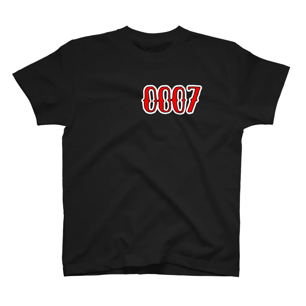 ★･  Number Tee Shop ≪Burngo≫･★ の【０００７】 全23色 スタンダードTシャツ