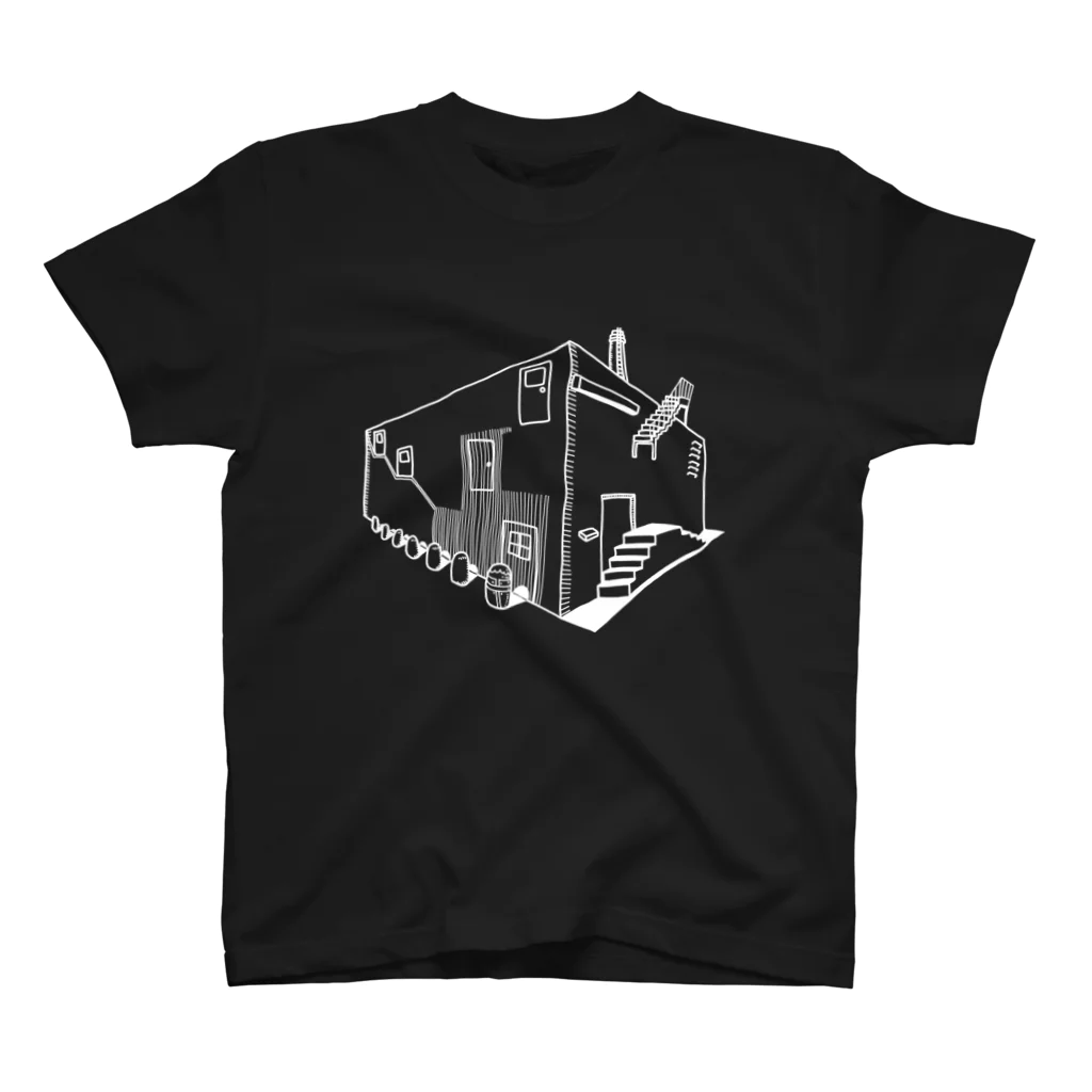 川崎店のトマソン集合住宅（夜） スタンダードTシャツ