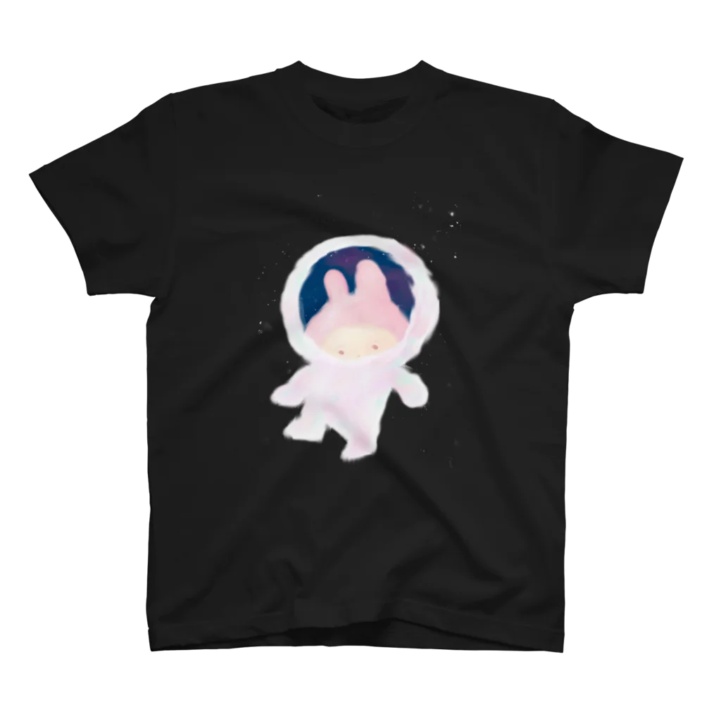 つきよ みの宇宙に行くうさぎちゃん Regular Fit T-Shirt