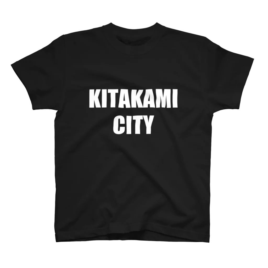 【公式】RE EARTH TV / リアスティーヴィーのKITAKAMI CITY - Tee（WH-Dark Color）スタンダードTシャツ Regular Fit T-Shirt