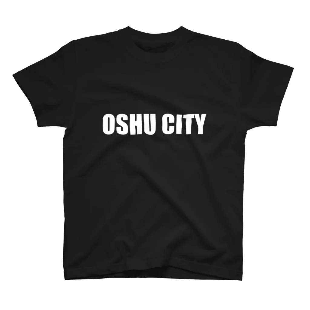 【公式】RE EARTH TV / リアスティーヴィーのOSHU CITY - Tee（WH-Dark Color）スタンダードTシャツ スタンダードTシャツ