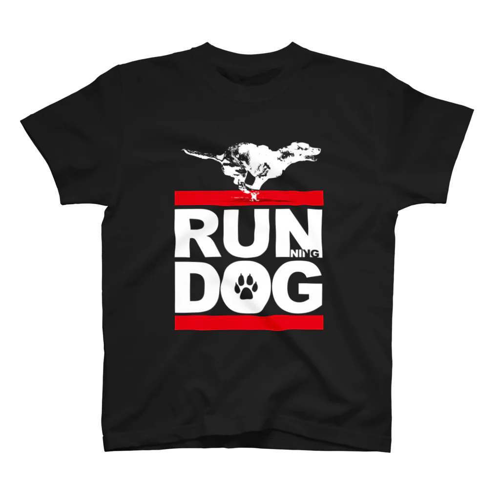 COOL CAT★GRAPHICSのRUNNING DOG　走ってる犬　CCG-005-2B スタンダードTシャツ