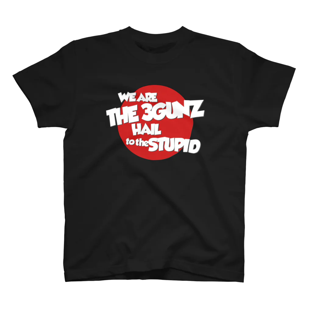 BlackRedCheeZのThe3Gunz／HAIL to the STUPID Regular Fit T-Shirt