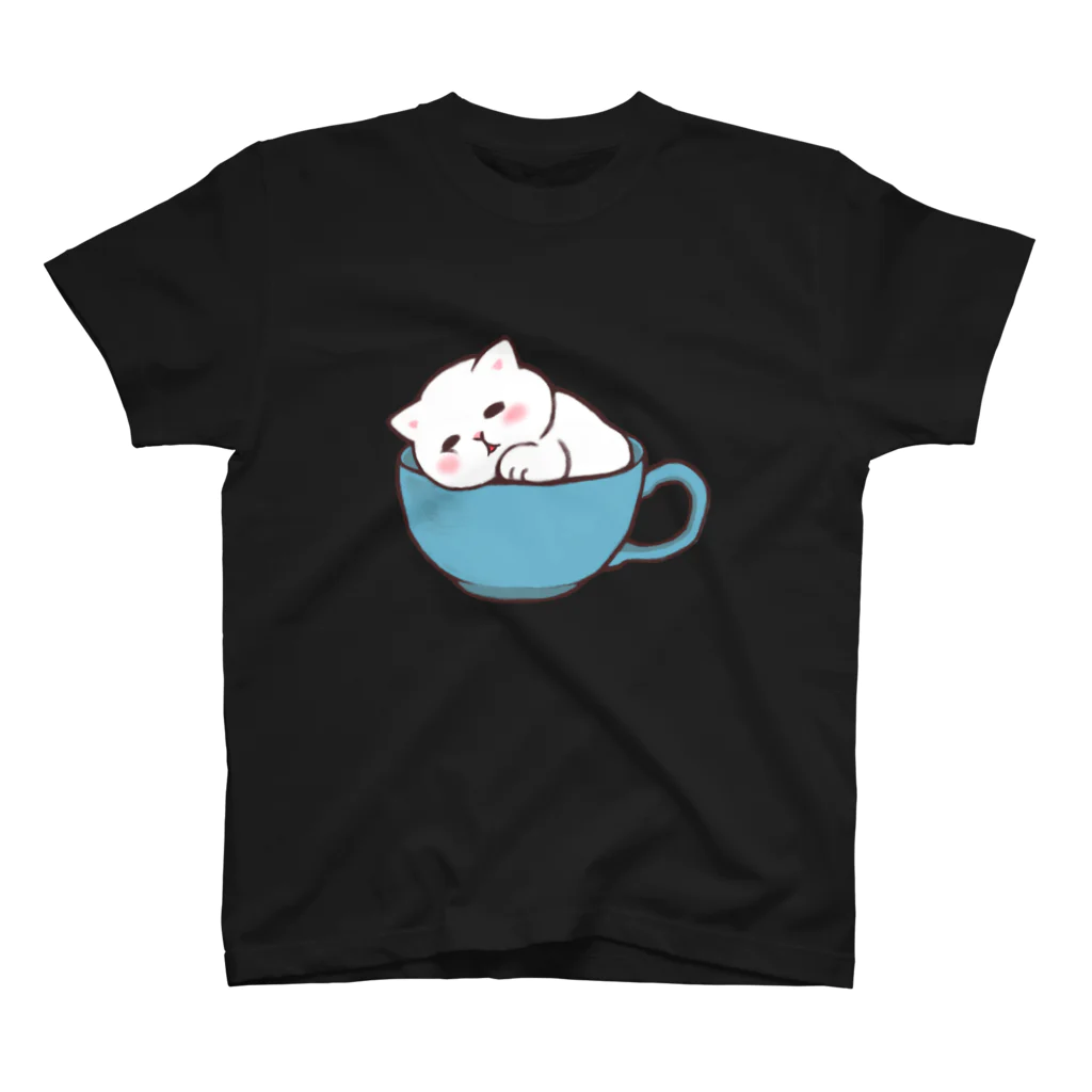 ふわにゃんshopのすやすや(ブラック) スタンダードTシャツ