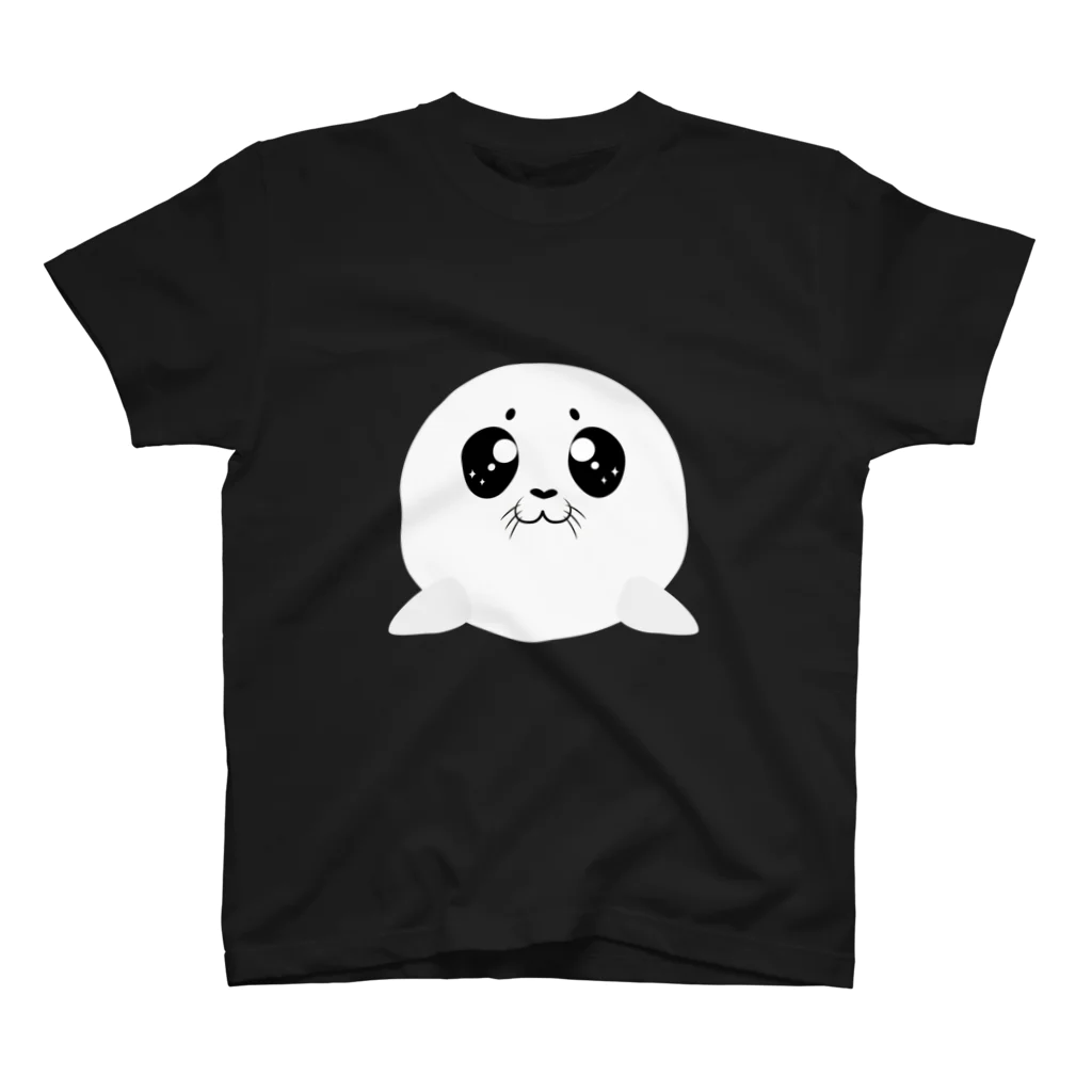 コロコロ ストアのコロコロかわいいアザラシ スタンダードTシャツ