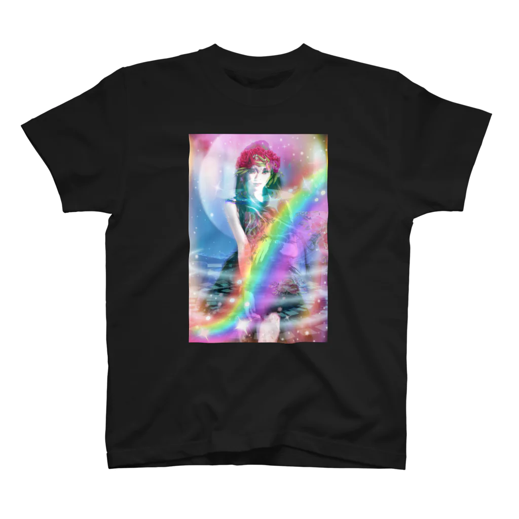 💖宇宙整体♪🌈♪こころからだチャンネル♪💖のuniversalPrincess healing rainbow Regular Fit T-Shirt