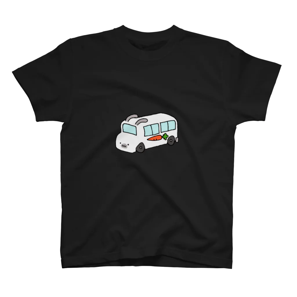 いぬのはなこ小屋のうさぎ幼稚園(しろ) スタンダードTシャツ