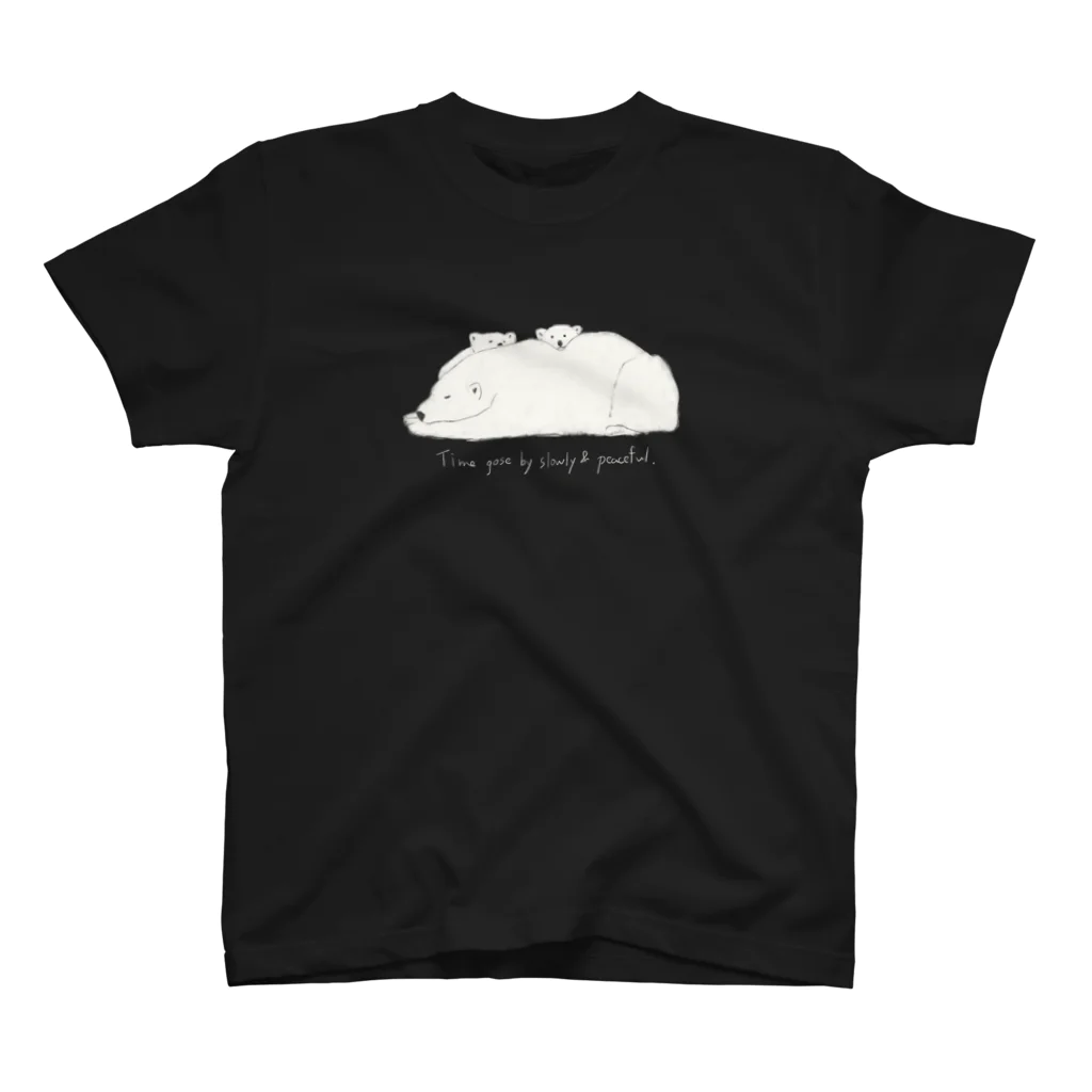 kiki25のシロクマ親子(カラー) スタンダードTシャツ