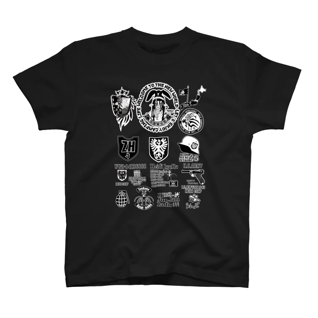 ハイジのキャンプのTATOO(黒バージョン） Regular Fit T-Shirt