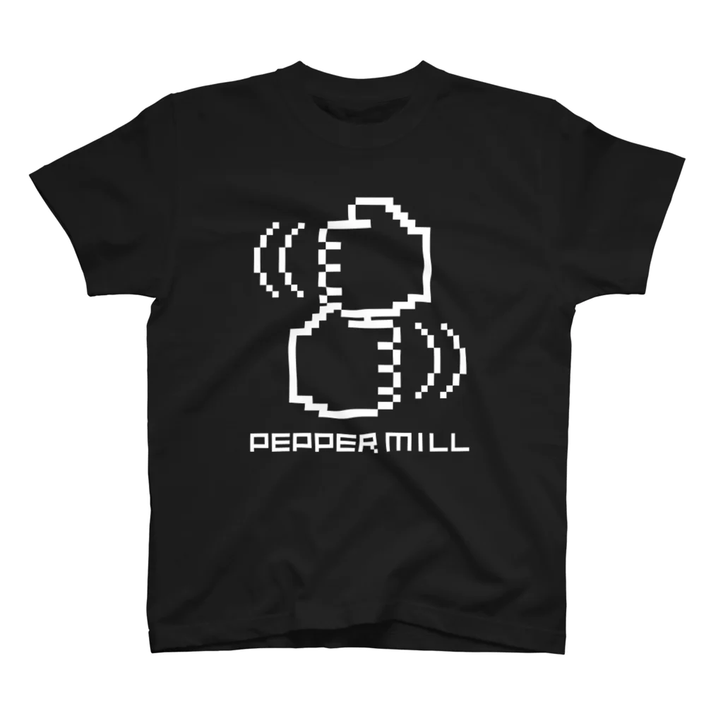 オノマトピアのペッパーミル・パフォーマンス（かわいいドット絵）文字白 Regular Fit T-Shirt