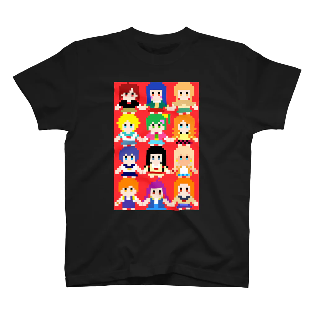 ムッツリおっち ゲーム実況のムッツリおっちのナナシスドット絵 スタンダードTシャツ