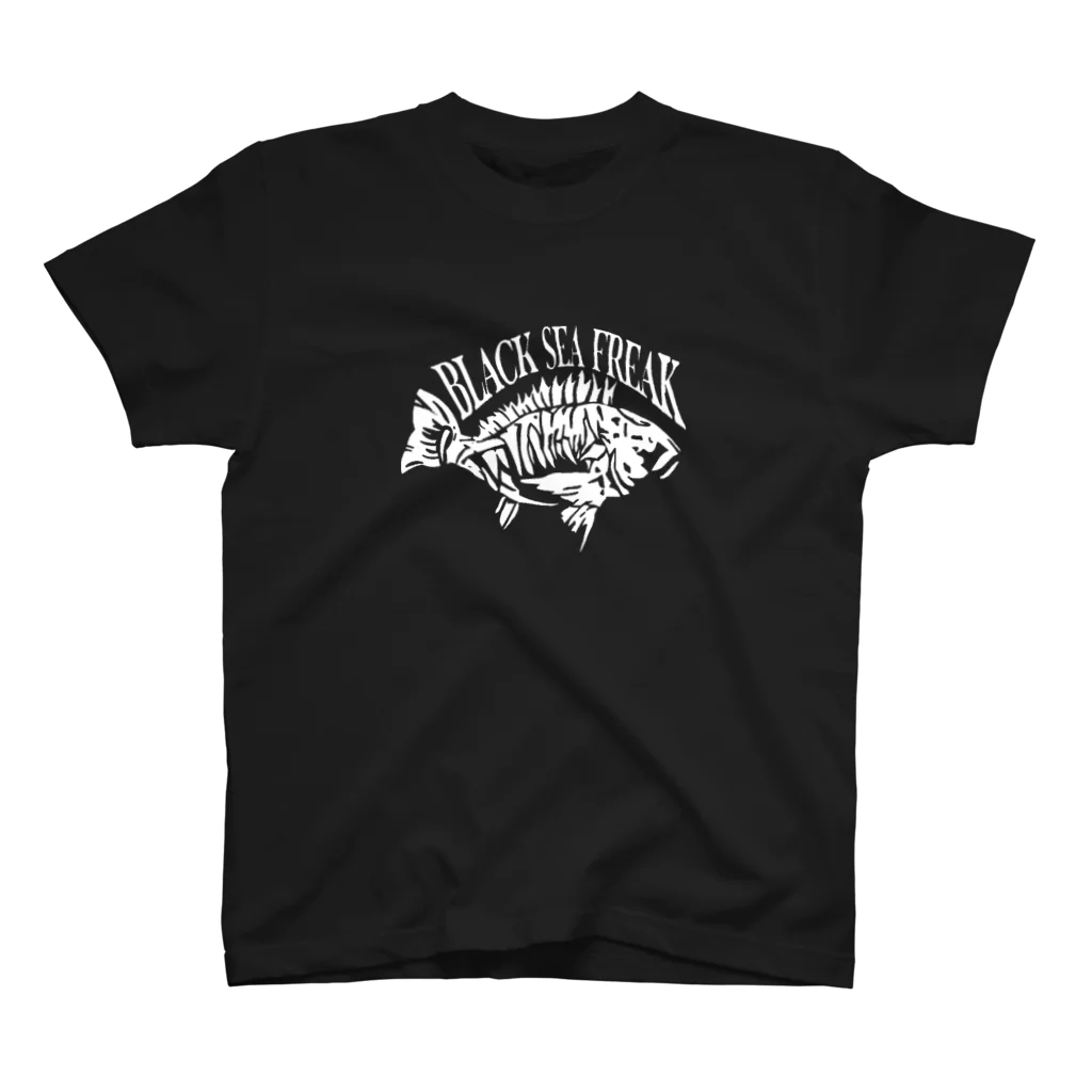 BLACK SEA FREAK by tsurichannel のシロヌキ スタンダードTシャツ