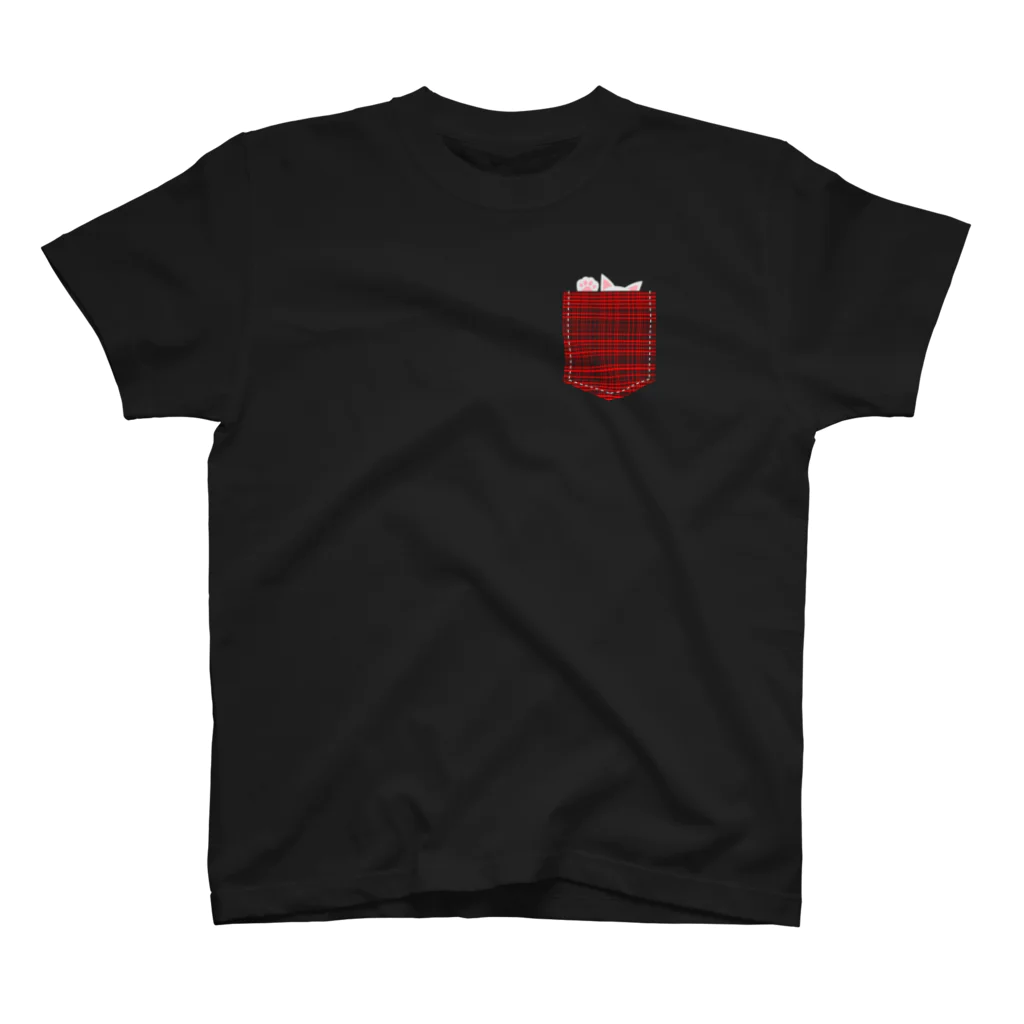 TGTの【来る、きっと来る】＃2 チェック赤 スタンダードTシャツ