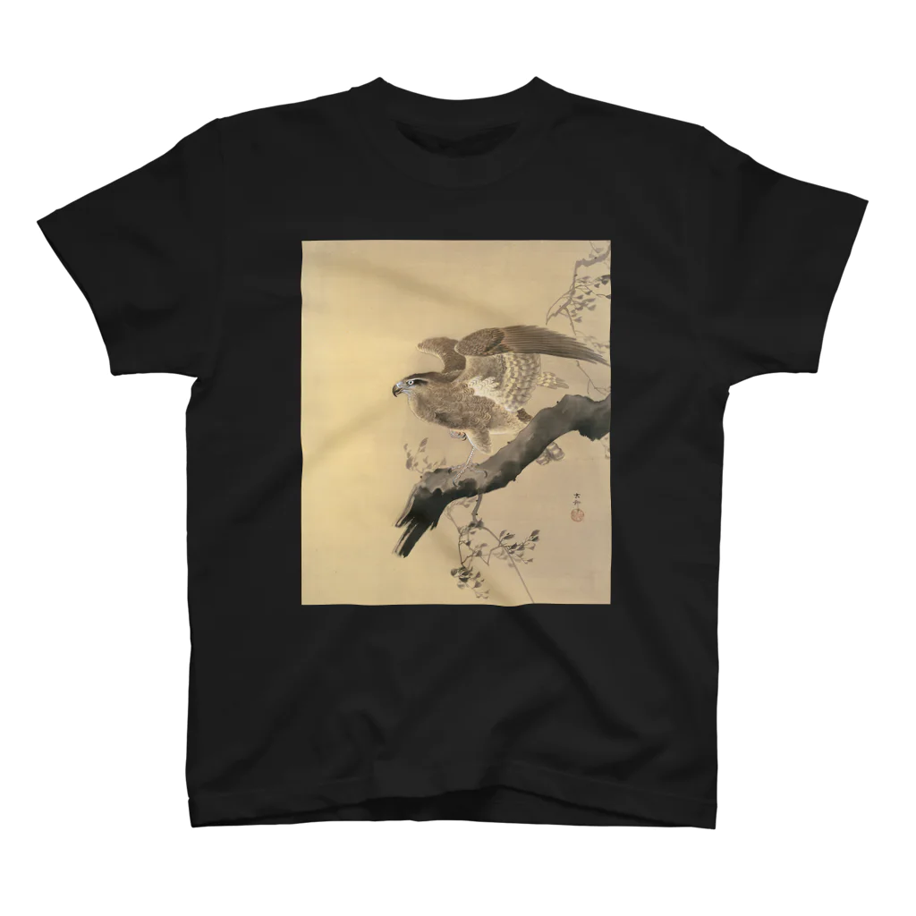 MUGEN ARTの小原古邨　鷹　Ohara Koson / Falcon スタンダードTシャツ