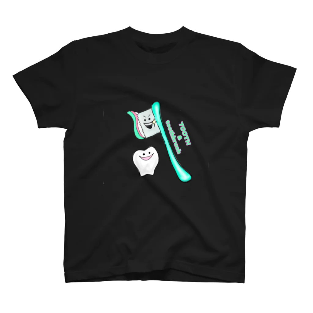 u-ch(D2BLUE)のTOOTH &toothbrush  Regular Fit T-Shirt