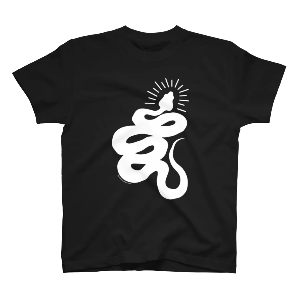 原ハブ屋【SUZURI店】のCheck Snake Head（A-SE） Regular Fit T-Shirt