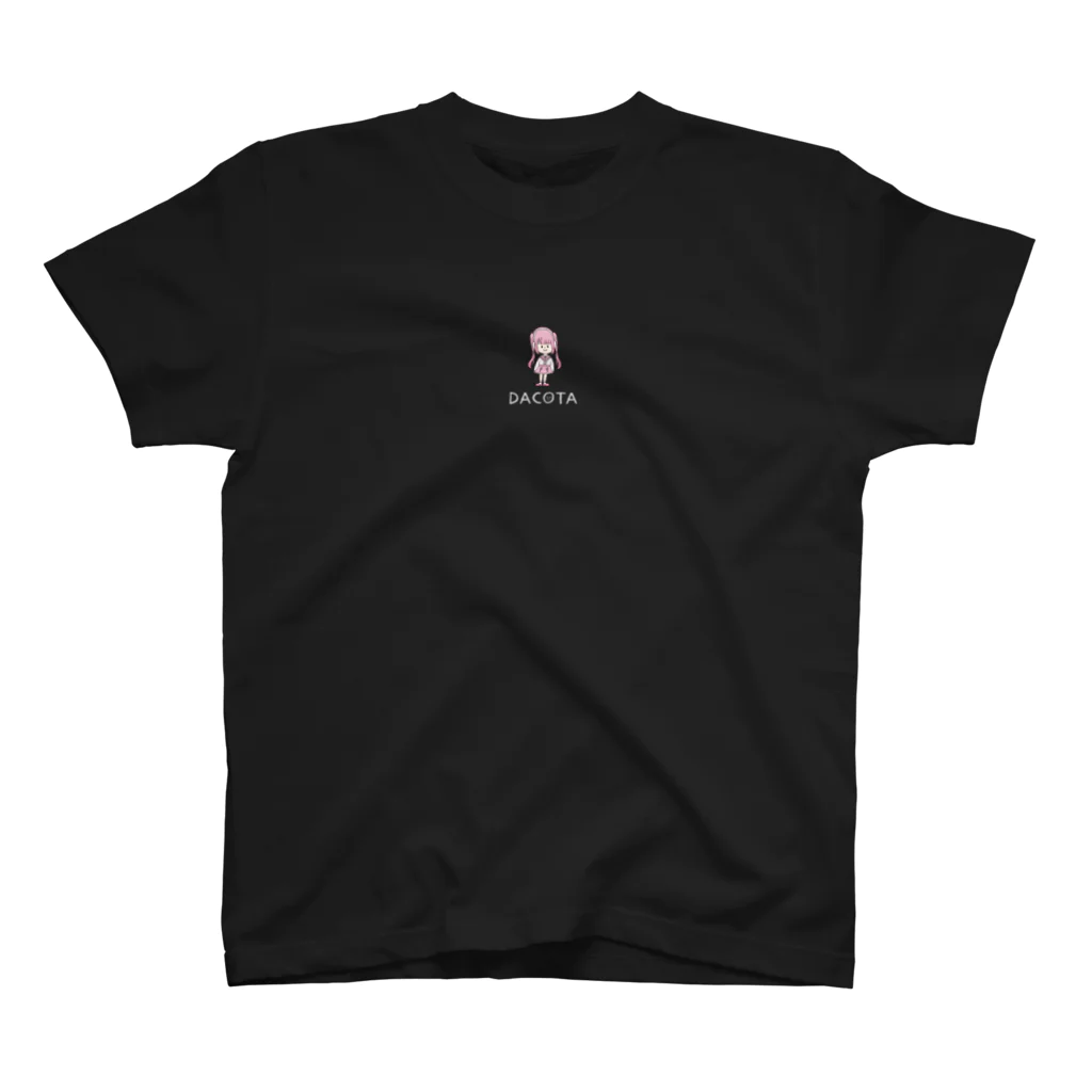 Team DACOTAのNo.069 ふちゃん【白ロゴ】 Regular Fit T-Shirt