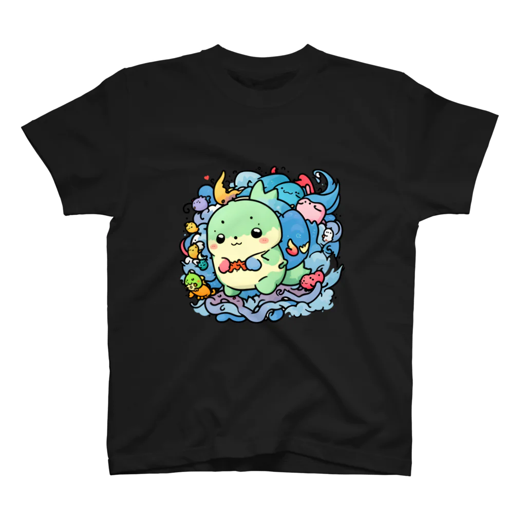 dongmuの【どんむオリジナル】キュートドラゴン Regular Fit T-Shirt