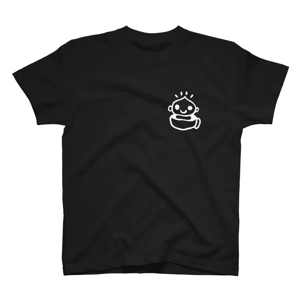 川根企画のひぐらしくんグッズ_白文字 Regular Fit T-Shirt