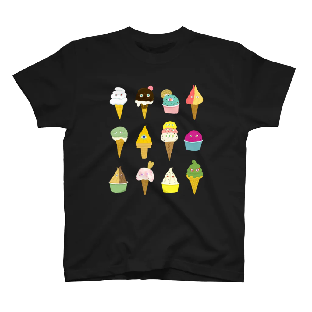 Hen+nanoのジェラートモンスター スタンダードTシャツ