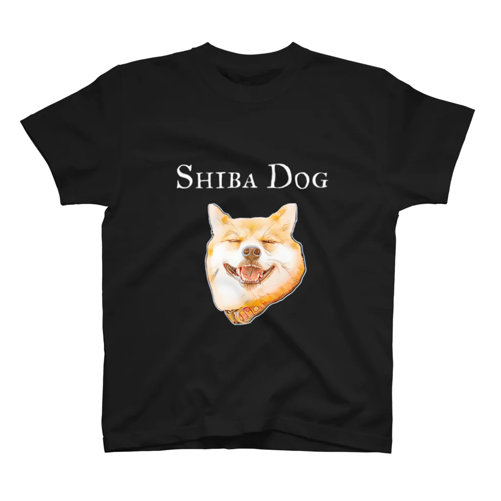 74 no me loveの柴犬tee スタンダードTシャツ