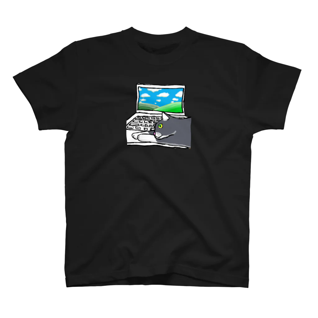 9livesworkのレンタル猫の手（風景） Regular Fit T-Shirt