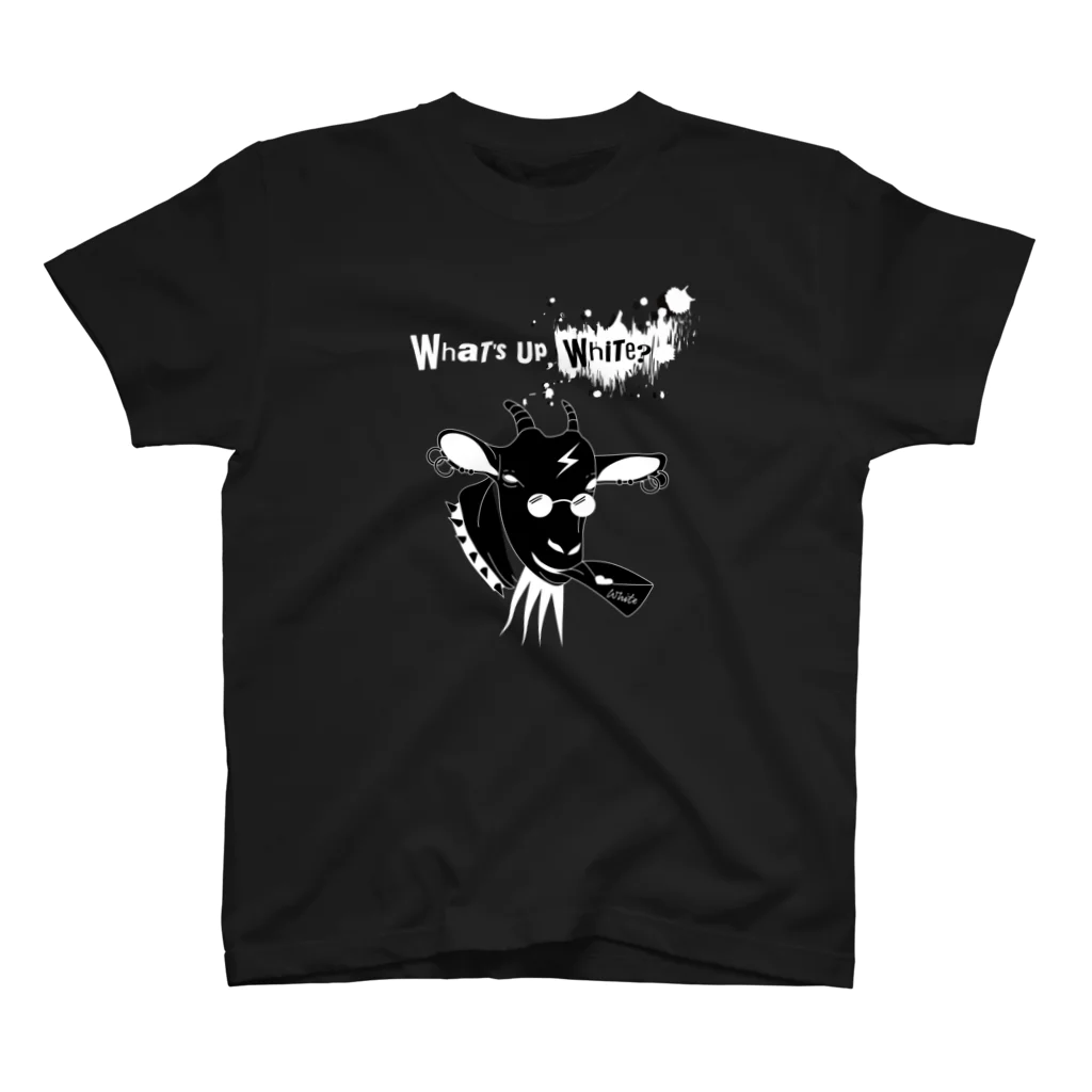 AimerDesignの黒やぎさん　パンク スタンダードTシャツ