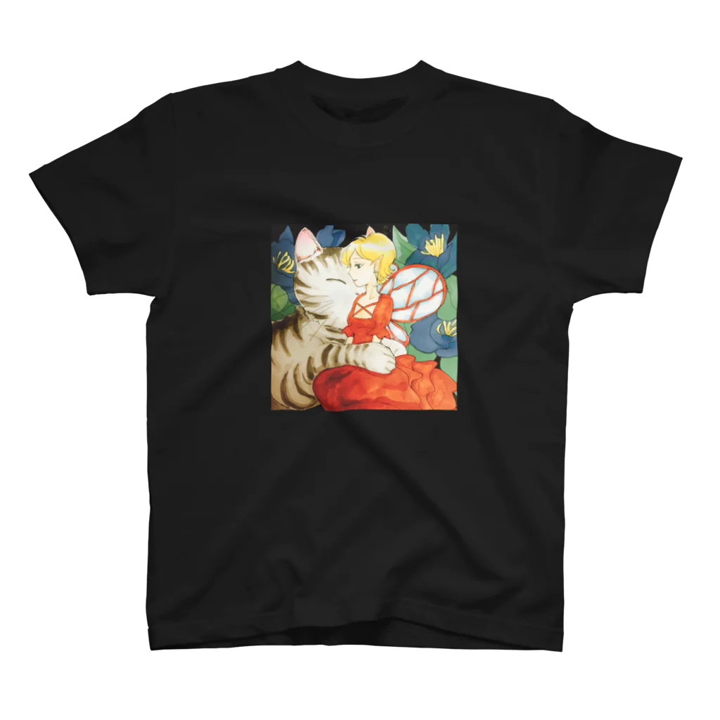 Emma Kingの妖精と猫 スタンダードTシャツ