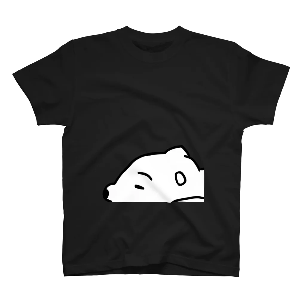 ラクガキ絵のだれてる白い生き物 スタンダードTシャツ