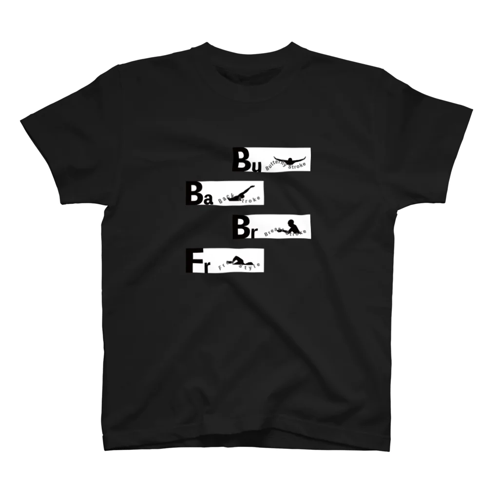 beni_beniの4泳法カラー（W） スタンダードTシャツ